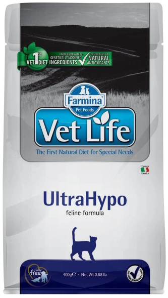 Farmina Vet Life Ultrahypo - Для взрослых кошек, при пищевой аллергии