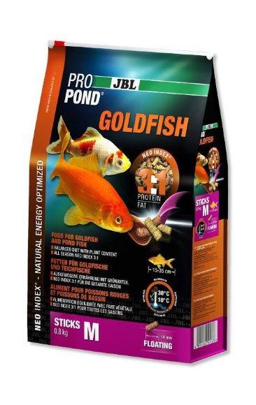 JBL ProPond Goldfish M - Корм для средних и больших золотых рыбок, палочки 1,7кг