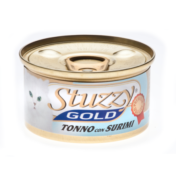 Stuzzy Gold - Кусочки в собственном соку для кошек с тунцом и крабовыми палочками 85 гр