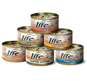 LifeCat - Консервы для Кошек с курицей и говядиной в буольоне 70 гр