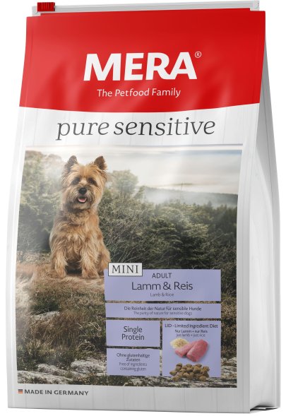 Mera Pure Sensitive Mini - Сухой корм для собак малых пород, с ягненком