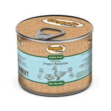 Organic Choice - Консервы для кошек, утка с бататом 240 гр