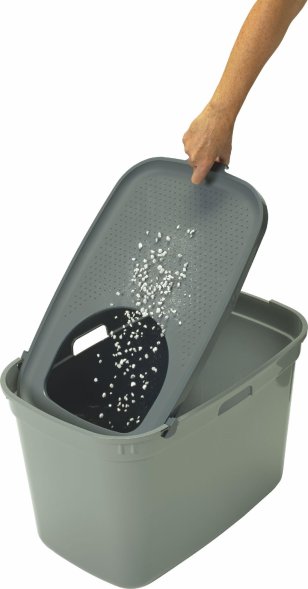 Moderna - Закрытый туалет для кошек, оливковый с серым, 59x39x38 см (Top RECYCLED)