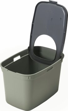 Moderna - Закрытый туалет для кошек, оливковый с серым, 59x39x38 см (Top RECYCLED)