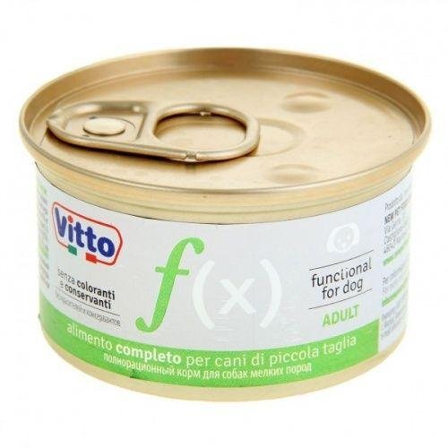 Vitto Funzionale - Консервы для собак мелких пород (паштет) 85г