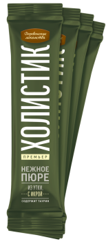 Деревенские Лакомства - Нежное пюре для кошек, из Утки, 4*10 гр