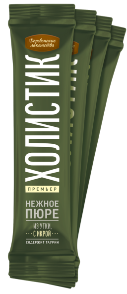 Деревенские Лакомства - Нежное пюре для кошек, из Утки, 4*10 гр