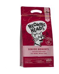 Meowing Heads Senior Moments - Сухой корм для кошек старше 7 лет с лососем и яйцом "Мудрые года"