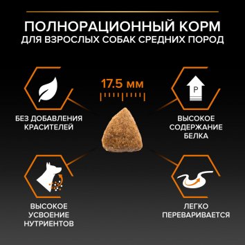 Pro Plan - Сухой корм для собак с курицей (Medium )