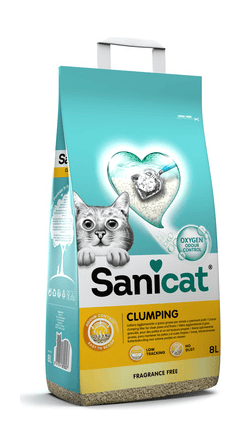 Sani Cat - Комкующийся наполнитель с активным кислородом, без аромата