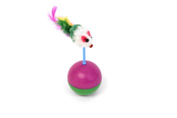 PetSHOP - Игрушка для кошек, неваляшка с мышкой, 12 см