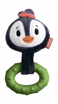 GiGwi - Игрушка для собак, "Пингвин" с пищалкой, текстиль, резина
