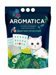 AromatiCat Диагностический - Силикагелевый наполнитель для кошачьего лотка с индикатором заболеваний 3л