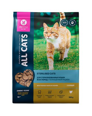 All Cats - сухой корм для стерилизованных кошек с курицей
