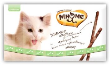 Мнямс - Лакомые палочки 13,5 см для кошек с уткой и кроликом 10х5 г