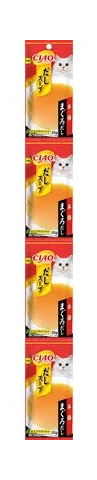 INABA - Лакомство для кошек, суп-бульон на основе куриного филе и японского гребешка, 35гр*4