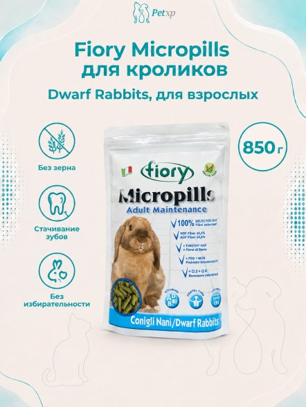 Fiory - Micropills Dwarf Rabbits корм для карликовых кроликов