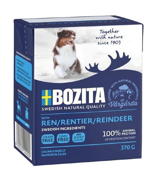 Bozita Naturals - Консервы для Собак - Кусочки в желе с олениной 370гр