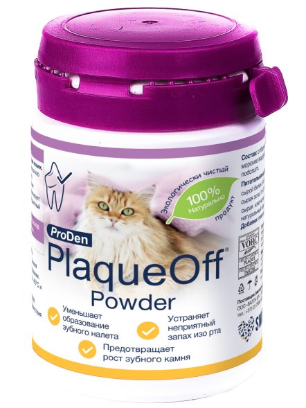 ProDen PlaqueOff - Средство для профилактики зубного камня у кошек, 40 г