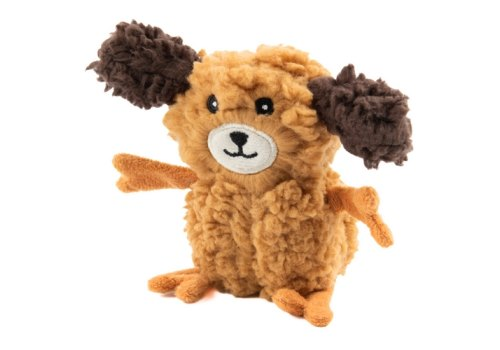 Aromadog Rescue - Игрушка для собак, собачка кругляш с пищалкой, рыжая, 14см