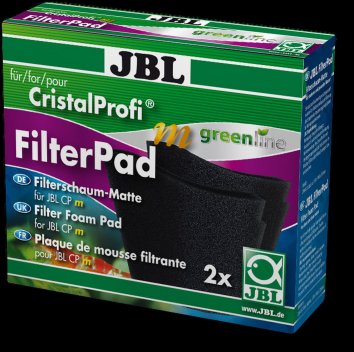 JBL - Сменная губка для внутреннего фильтра CristalProfi m, 2 шт. (CristalProfi m greenline FilterPad)