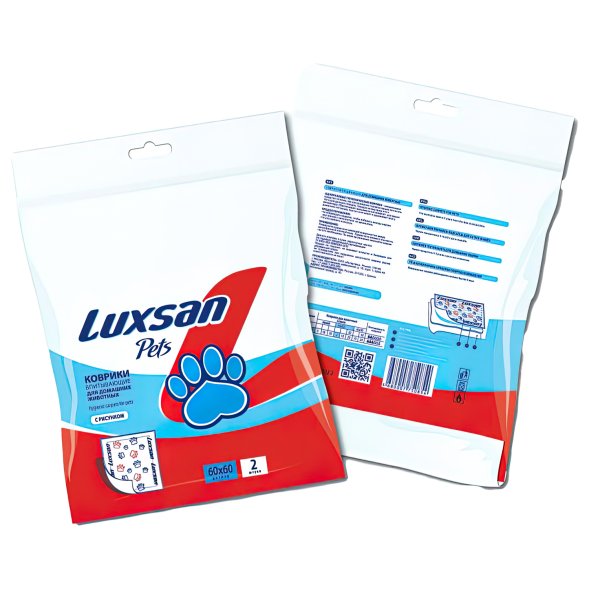 LUXSAN Premium - Коврики (пеленки) для животных 60х60, 2 шт