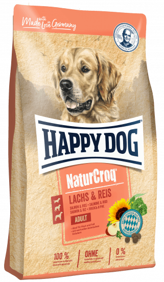 Happy Dog NaturCroq Lachs and Reis - Сухой корм для взрослых собак всех пород, с Лососем и Рисом, 12 кг
