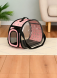 PetSHOP - Сумка - переноска для животных складная прозрачная, 45x25x33 см, розовая