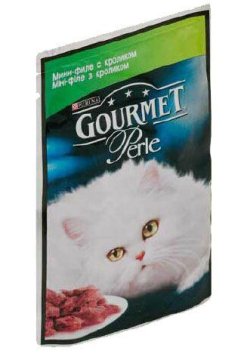 Gourmet Perle - мини-филе с кроликом в подливке 85гр