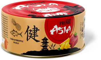 Prime Asia - Консервы для кошек, тунец с ананасом в желе, 85 гр