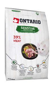 Ontario Sensitive Derma - Сухой корм для кошек с чувствительным пищеварением и шерстью