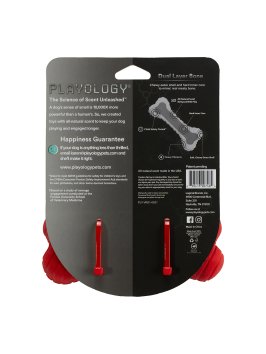 Playology - Двухслойная жевательная косточка DUAL LAYER BONE для собак средних и крупных пород, с Ароматом Говядины