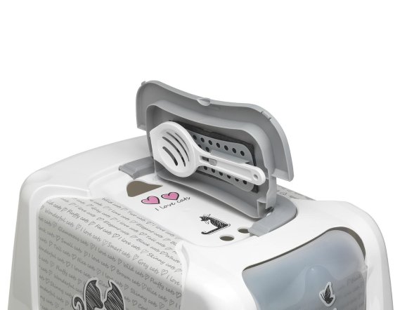 Moderna Trendy - Туалет-домик для Кошек с угольным фильтром и совком 57*45*43