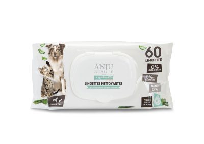 Anju Beaute - Очищающие салфетки для собак и кошек 60 шт (Cleaning wipes) Anju Beaute - Очищающие салфетки для собак и кошек 60 шт (Cleaning wipes)