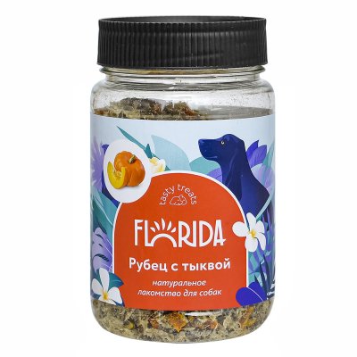 Florida - Лакомство для собак, Рубец с Тыквой, 80 гр Florida - Лакомство для собак, Рубец с Тыквой, 80 гр