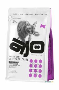 AJO Delicate Taste - Сухой корм низкозерновой для привередливых кошек и котят с индейкой
