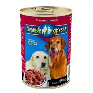 Верные друзья - консервы для собак Мясное ассорти