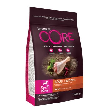 Core - Корм для взрослых собак мелких пород, с индейкой и курицей