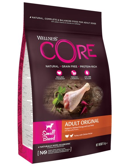 Core - Корм для взрослых собак мелких пород, с индейкой и курицей