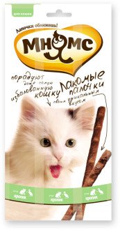 Мнямс - Лакомые палочки 13,5 см для кошек с уткой и кроликом 3х5 г
