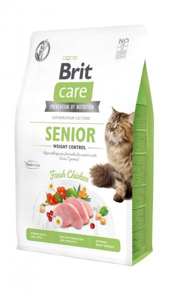 Brit Care Senior - Гипоаллергенный корм для кошек старше 7 лет