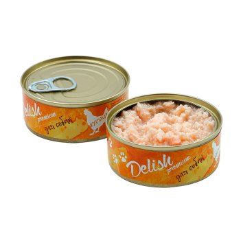 DELISH DOG - Консервы для взрослых собак с курицей, 100гр