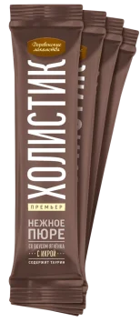 Деревенские Лакомства - Нежное пюре для кошек, из Ягненка, 4*10 гр