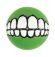 Rogz Grinz - Мяч с принтом зубы и отверстием для лакомств средний