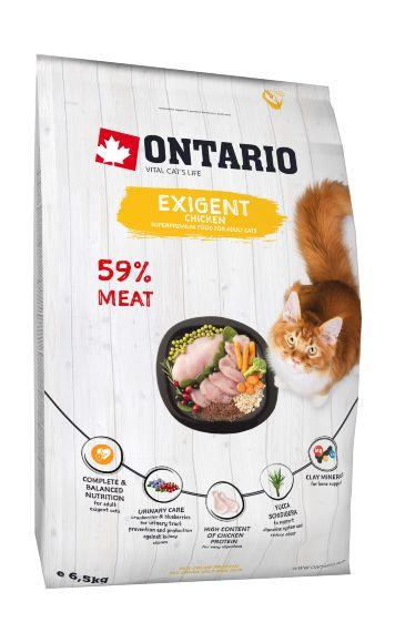 14221.580 Ontario Exigent - Syhoi korm dlya priveredlivih koshek kypit v zoomagazine «PetXP» Ontario Exigent - Сухой корм для привередливых кошек