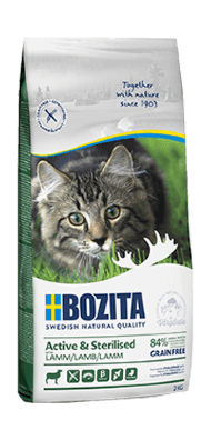 Bozita Active & Sterilised Grain Free - Беззерновой сухой корм для активных стерилизованных кошек 