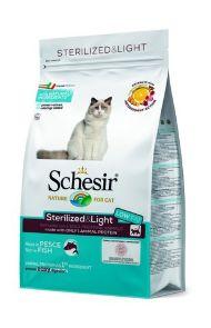 Schesir Sterilized & Light - Сухой корм для кастрированных кошек с рыбой