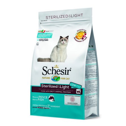 Schesir Sterilized - Сухой корм для кастрированных кошек с рыбой