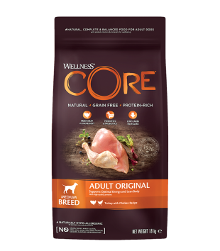 Core - Корм из индейки с курицей для взрослых собак средних пород