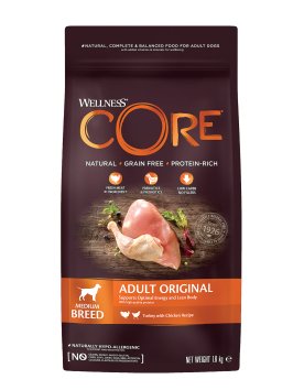 Core - Корм из индейки с курицей для взрослых собак средних пород
